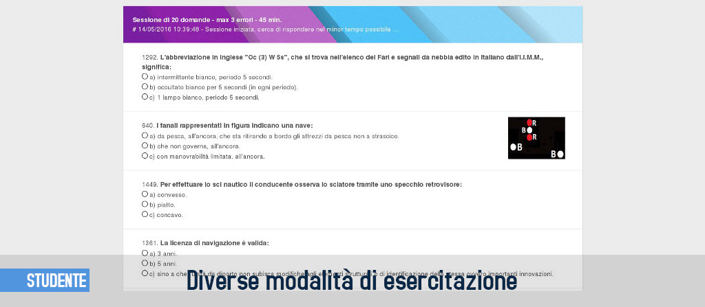 Sessione domande base e integrative